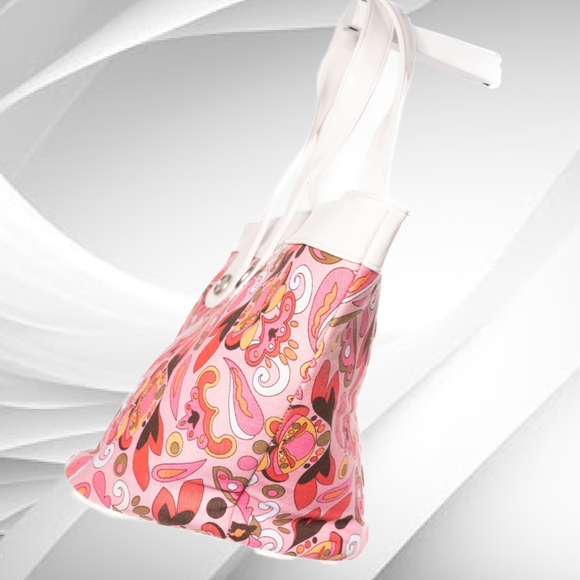 TIANNI ~ Pink And White Patterned Tote. NWT - Picture 4 of 7